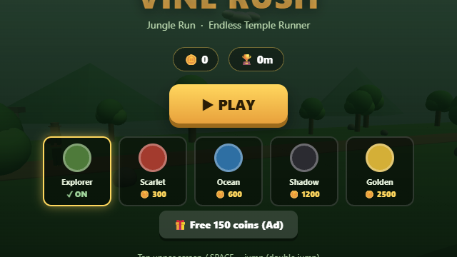 Vine Rush gameplay